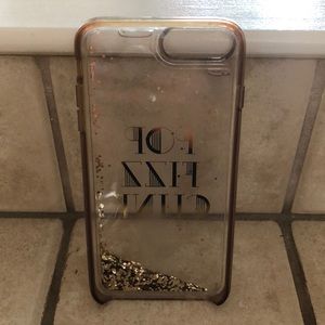Kate Spade glitter iPhone 8’s plus case